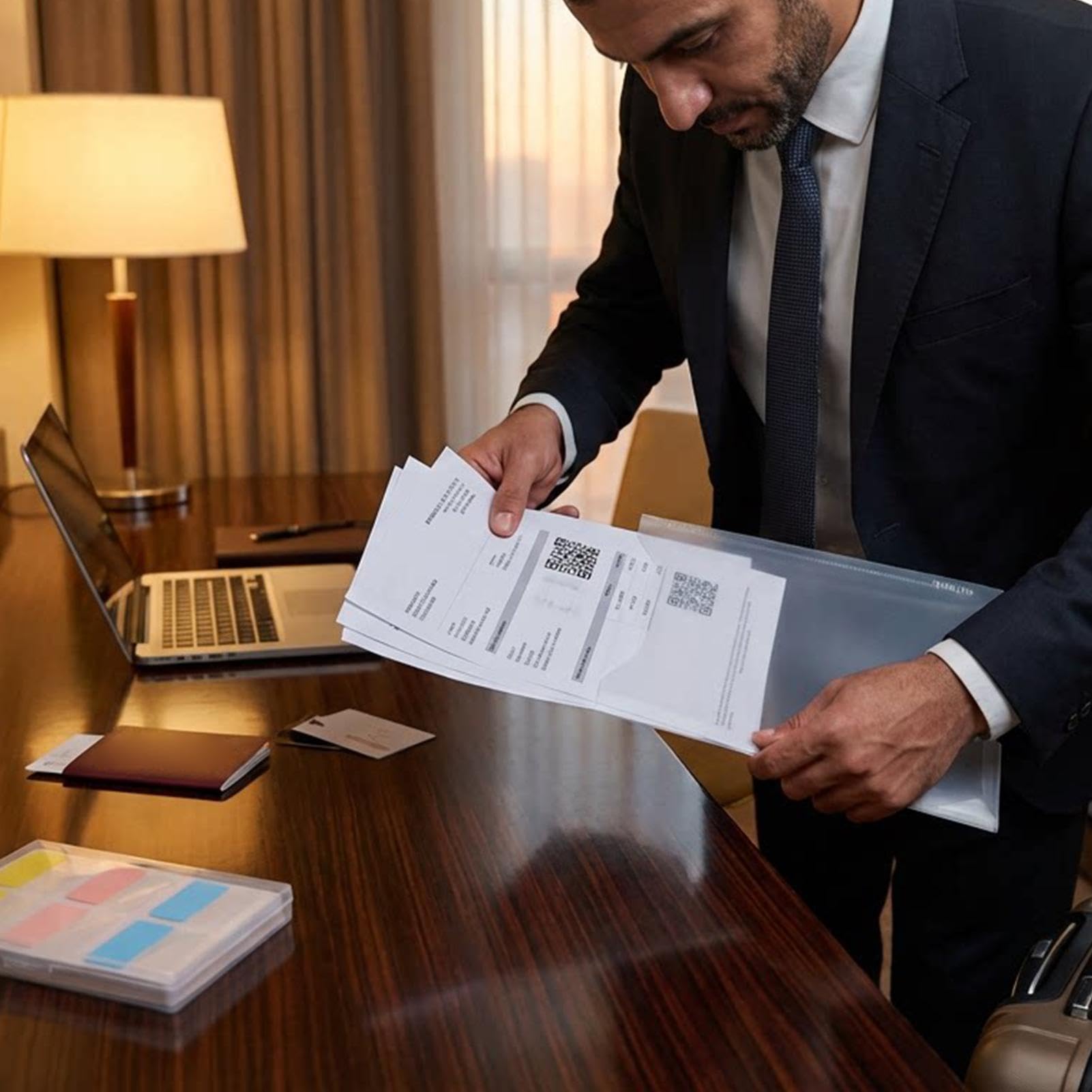 Bolsa de documentos transparente - Treinta cajas de almacenamiento con sesenta índices adhesivos | Bolsa reutilizable para documentos - Para estudiantes y profesores adultos Oficina Escuela