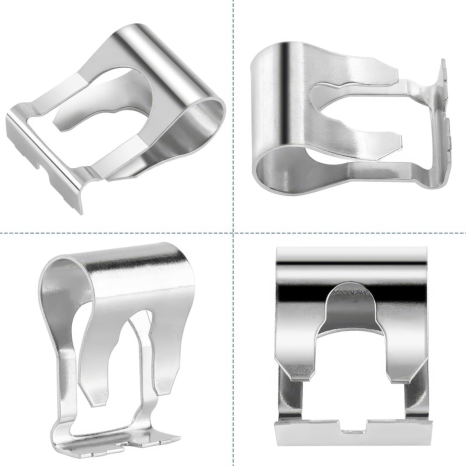6 Pezzi Clip Tergicristallo Punto Clip di Ricambio per Giunto Motorino Tergicristalli kit Riparazione Tergicristallo Punto kit di Riparazione del Collegamento del Tergicristallo (Argento)