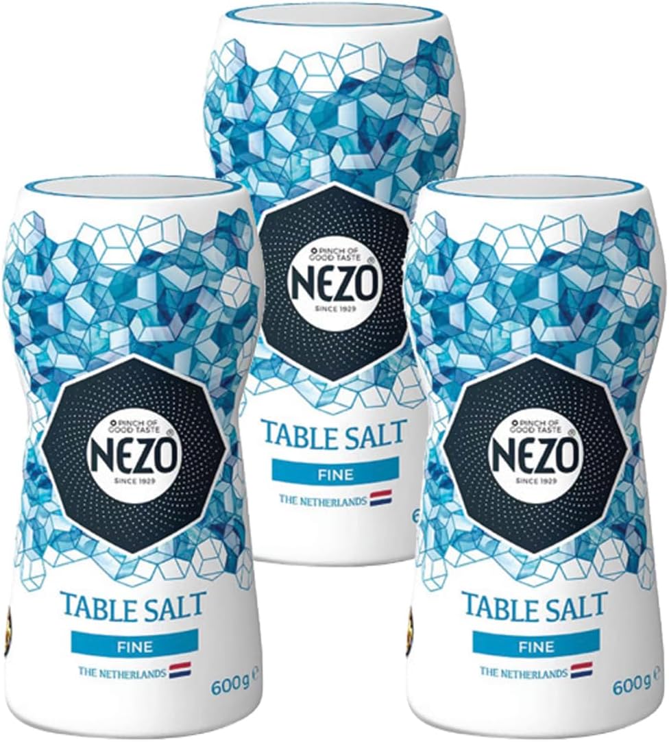 Nezo Fine Table Salt Value Pack 3 x 600 g
