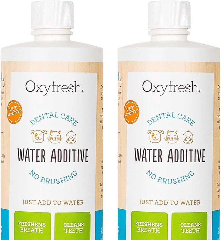Solución premium para el cuidado dental de mascotas Aditivo para agua para mascotas – Sin cepillado | Perfecto para eliminar el mal aliento de los perros y los gatos – Combate el sarro y la placa – Muy fácil, solo agréguelo al agua – A los veterinarios les encanta