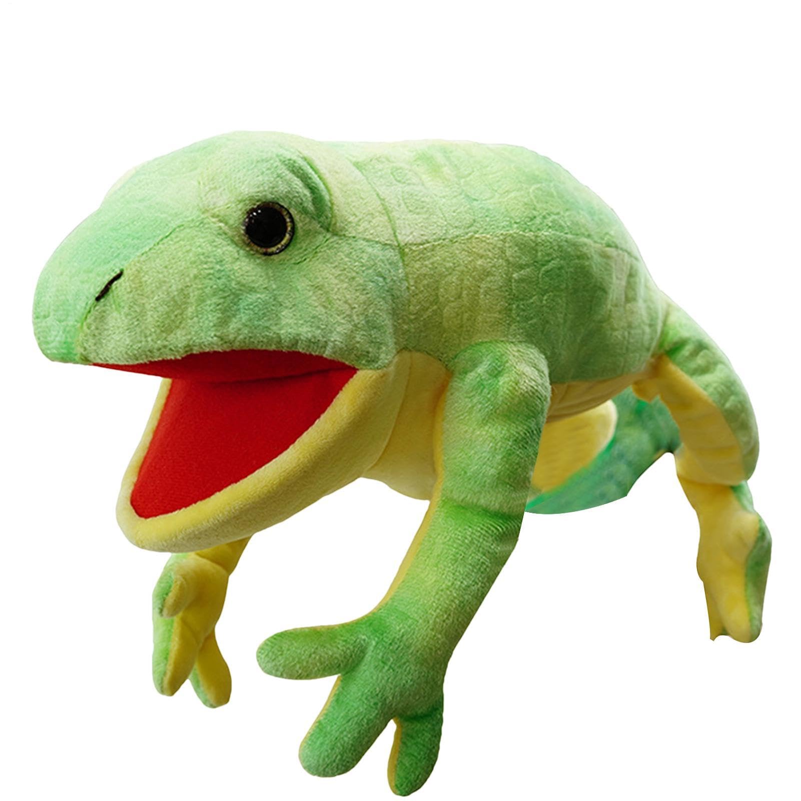 Marionetas de Mano con Móvil - Marioneta de Mano de Peluche Suave de Camaleón | Marionetas de Animales de Peluche Dulce, Regalos de Cumpleaños, Títeres de Mascotas para, Espectáculo