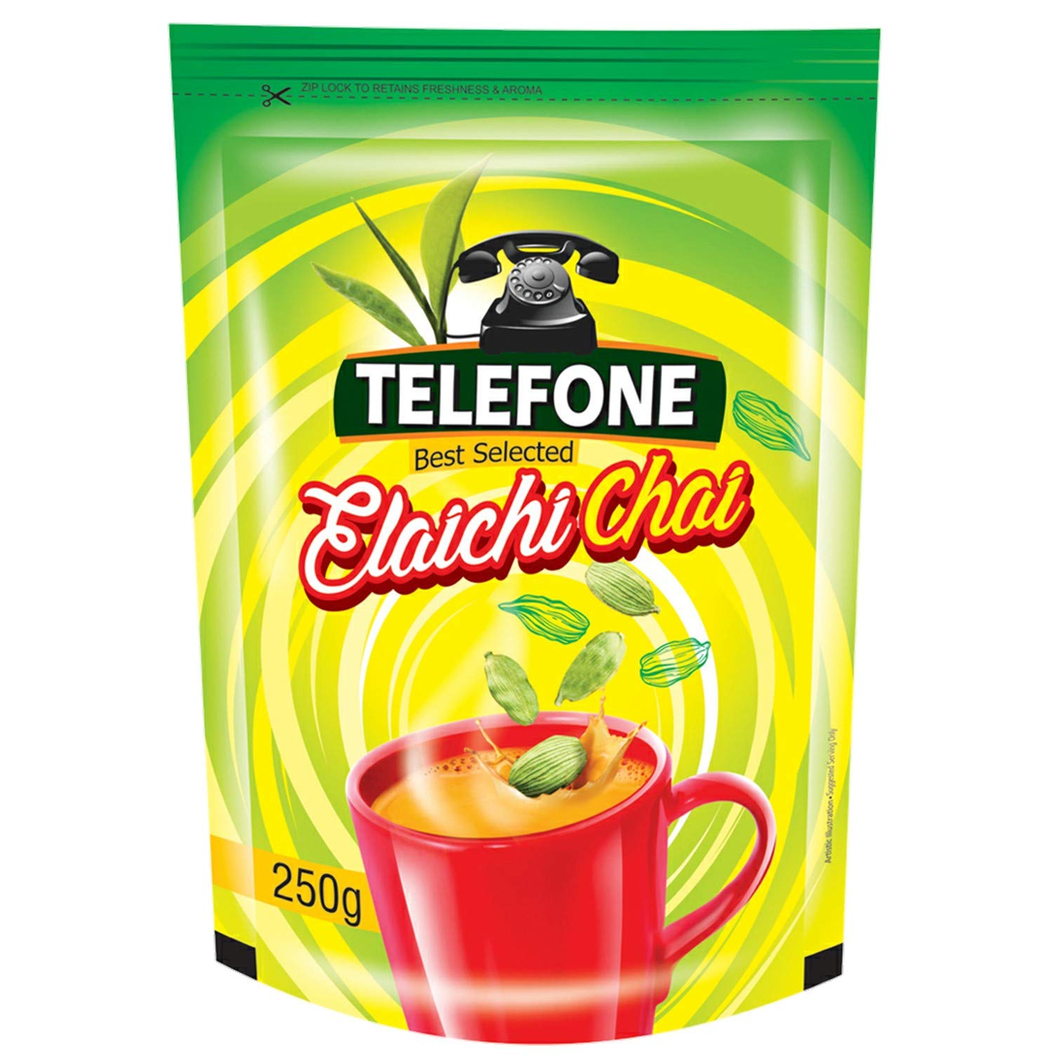 Telefone Elaichi Tea 250 Gm (Pack Of 1) (B07TVDZGVM) Amazon Price History, Amazon Price Tracker