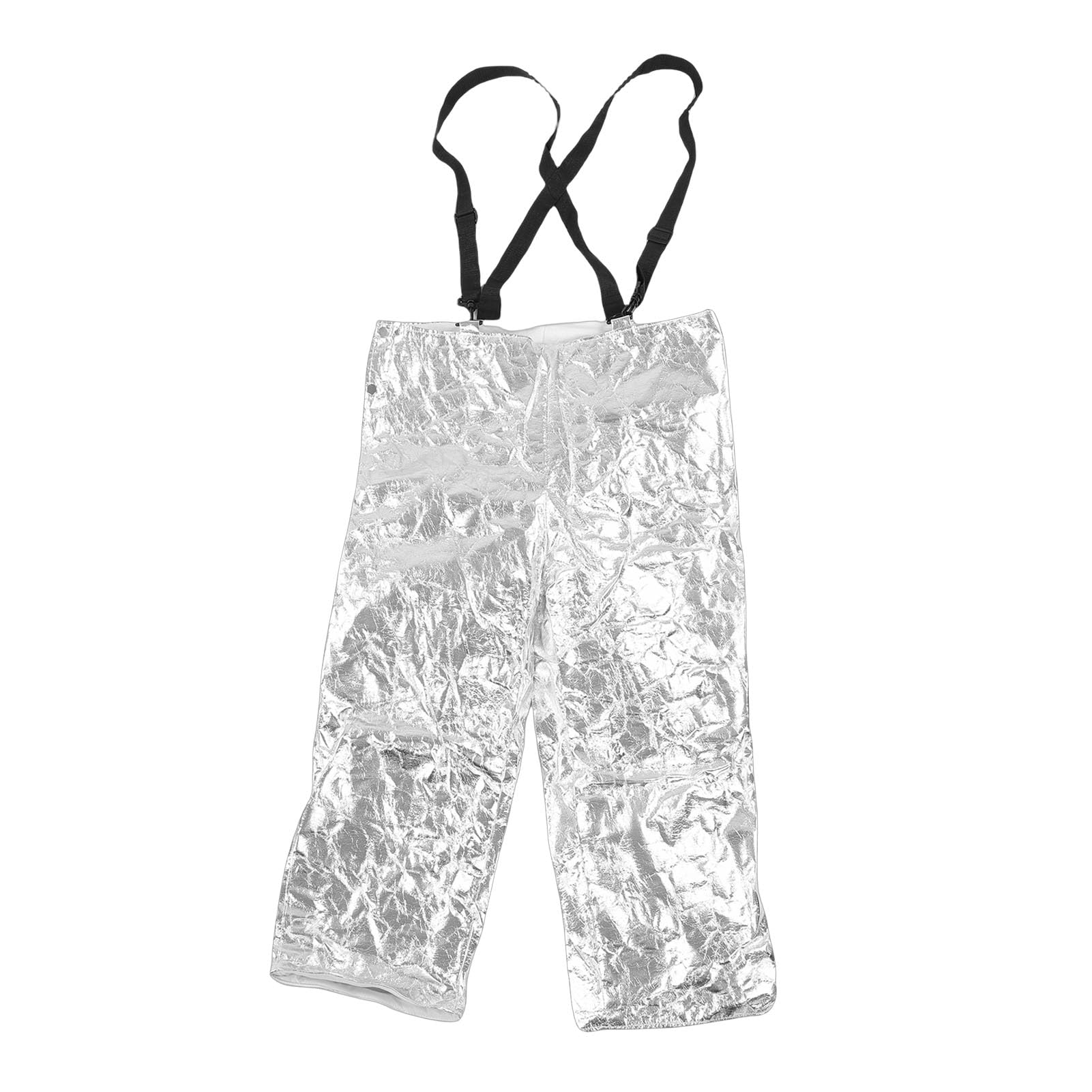 Eujgoov Traje con Aislamiento Térmico, Ropa Aluminizada Ignífuga con Casco, Chaqueta, Pantalones, Fundas para Zapatos, para Trabajadores, Bomberos, 1000-1200 ℃