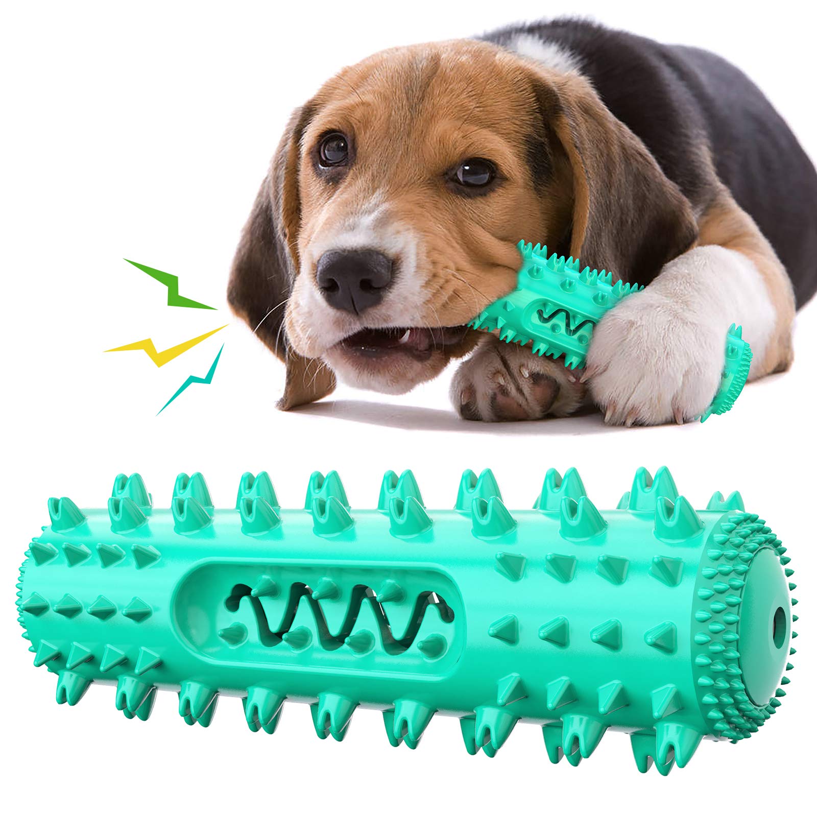 Juguetes masticables para perros para masticadores agresivos, palo de limpieza para el cuidado del cepillo de dientes de perro, juguete masticable para cachorros pequeños y medianos (azul