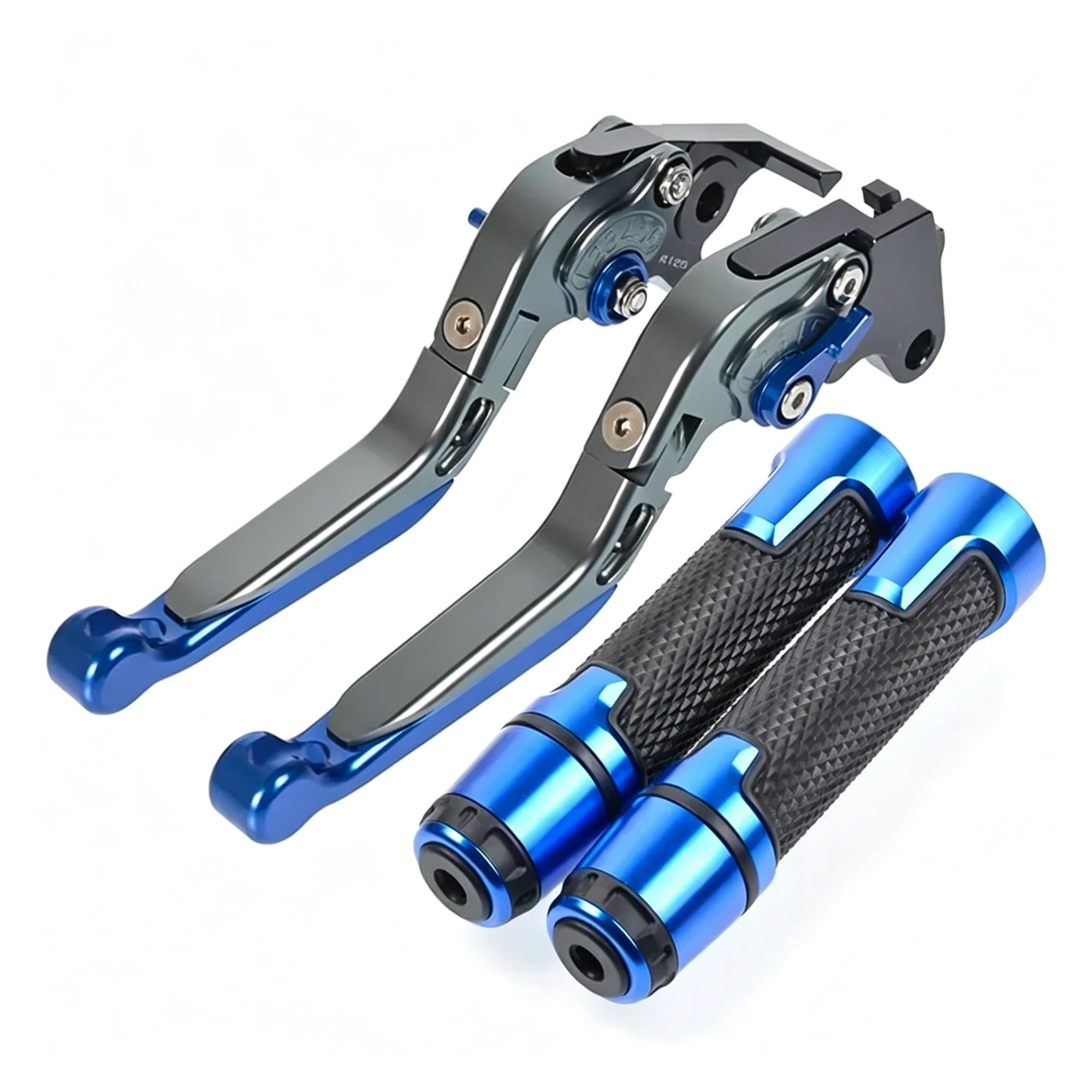 VQLDPX Handlebar Levers Motorcycle Brake Clutch Lever Handlebar Grips Kit for Suzuki for Hayabusa GSXR1300 2008-2017 Replacement Components Motorbike Clutch Grips Brake Lever
