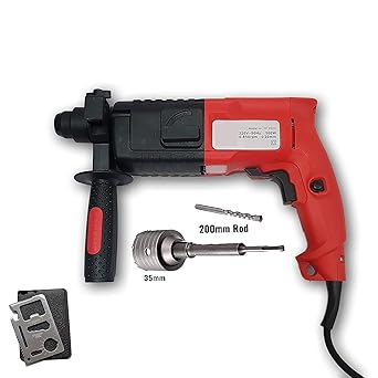 KROST 20 mm Rotary Hammer Reverse/Forward Drill Machine with 35 mm Concrete Holesaw