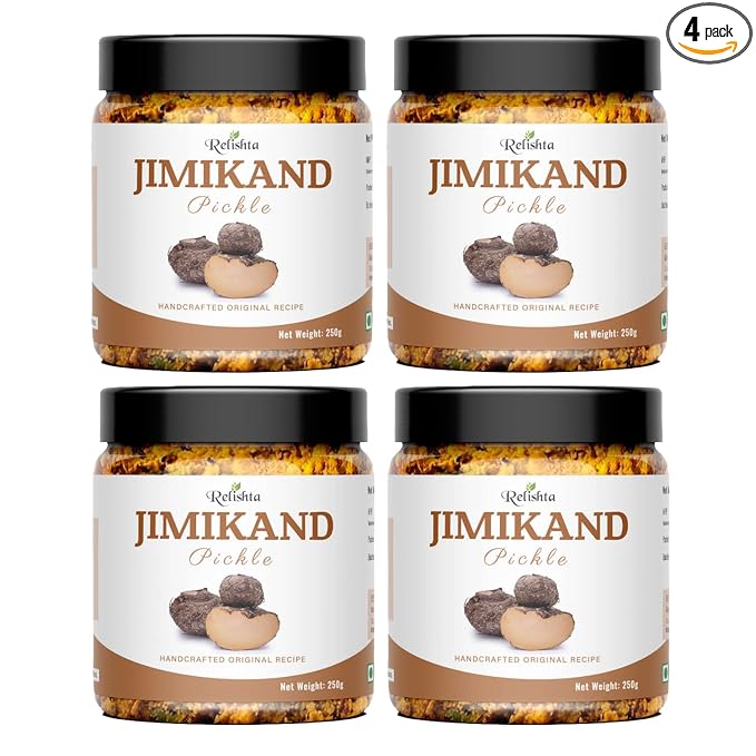 Relishta Jimikand Pickle Suran Ka Achar Combo (4x250G) Premium Less Oil Homemade