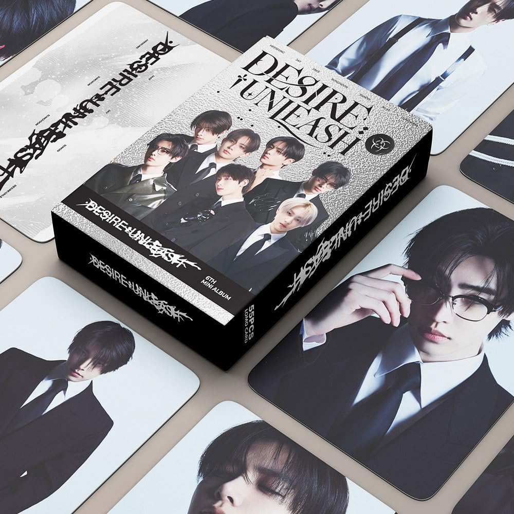 Enhypen Lot de 55 cartes photo Kpop Lomo - Cartes photo ENHYPEN pour fans de K-pop
