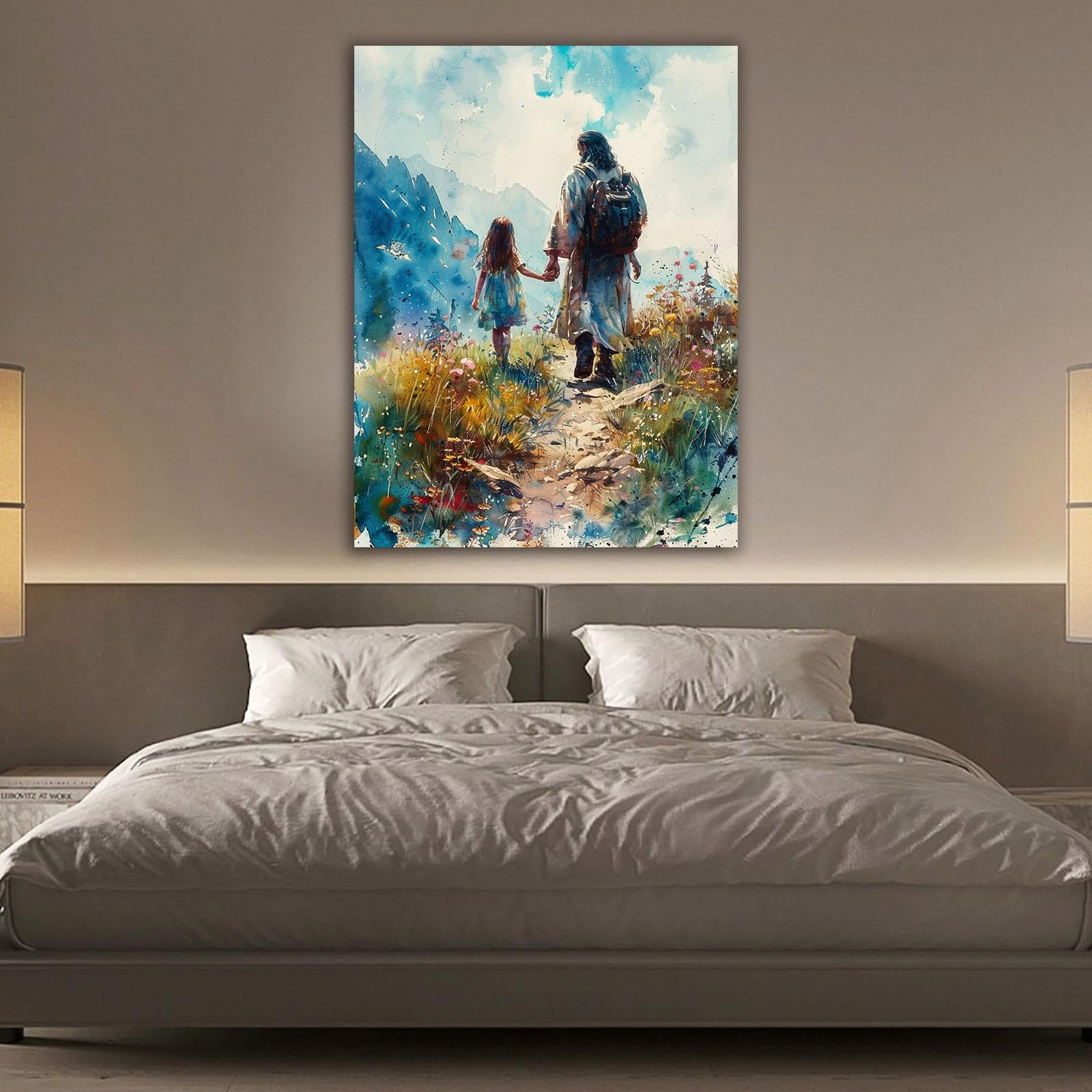 Amazon.co.jp: ZFXFHDR(へ楽ーツ) 水彩キャンバス 水彩画のイエス