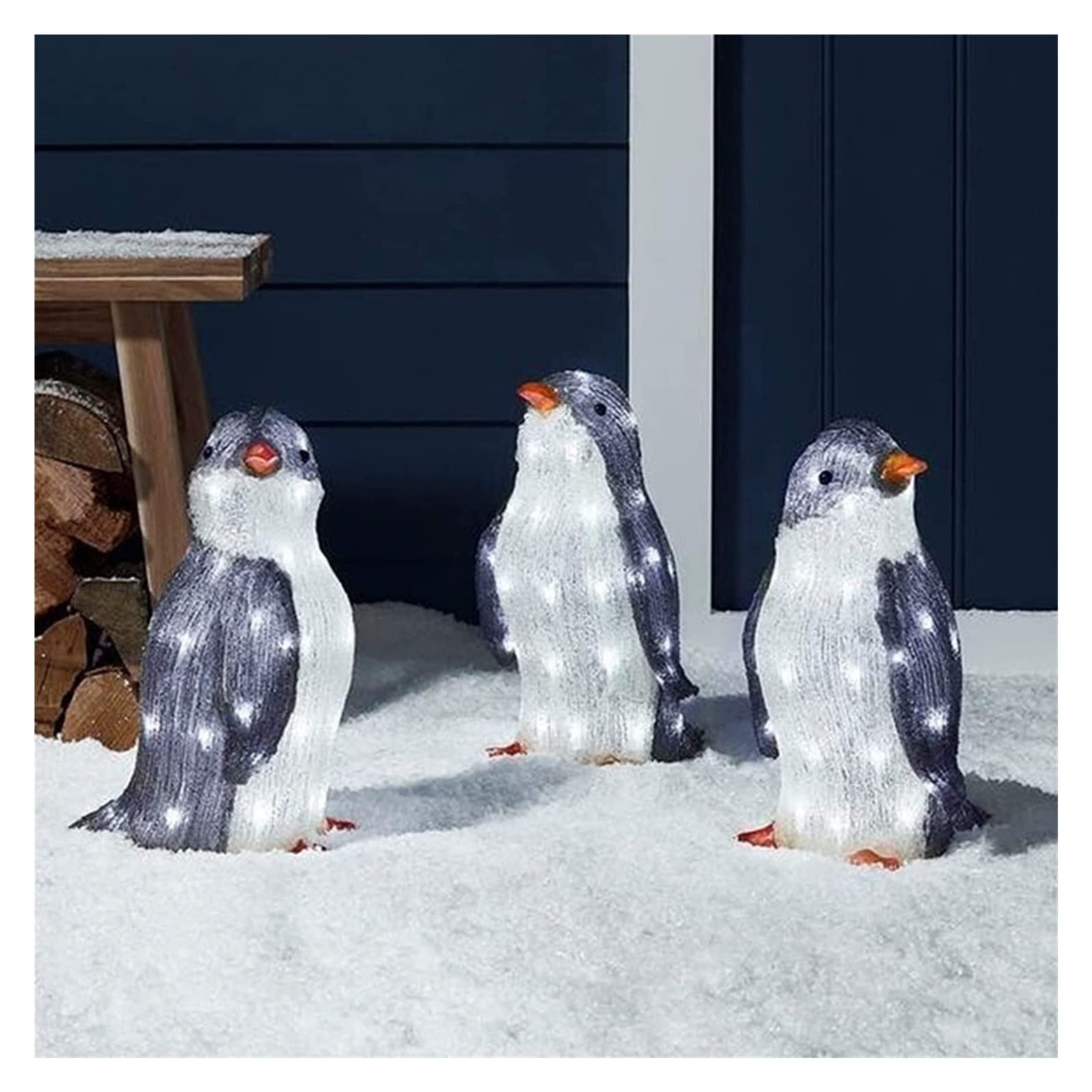 Renna Natalizia Luminosa per Esterno 80 LED Bianco Freddo Addobbi 3D