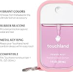 Touchland Boîtier en silicone avec clé, 1 FL OZ - Bubblegum rose