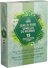 Nojus Herbal Seeds 15 Varieties - Herb Seeds - Kitchen Seeds - Set of Aromatic Plants for Orchard and Garden
