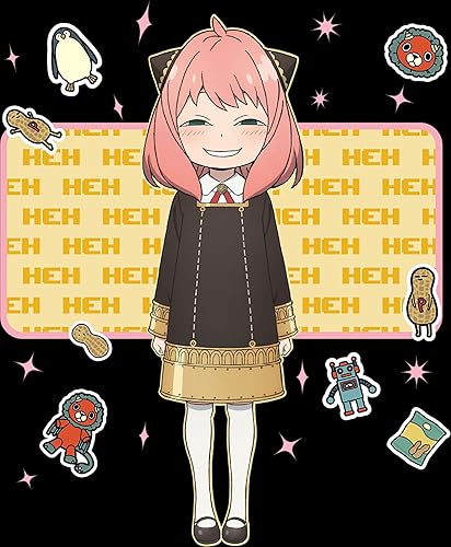 Miniatura 2 de Spy X Family - Camiseta Anya Forger Face Heh con Icon para hombre