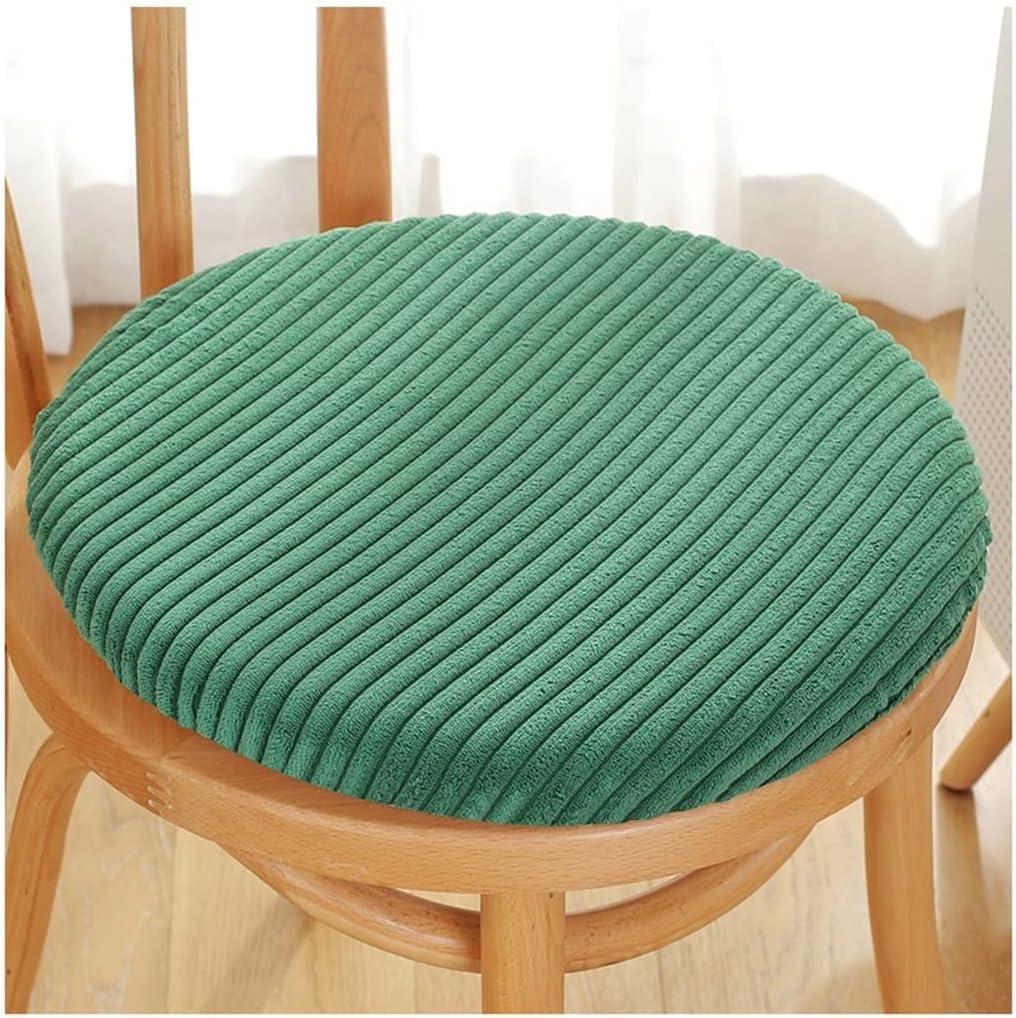JingNian Round Seat Cushion Memory Foam Round Chair Cushion, Anti-Slip Soft Removeable Stool Cushion For Dining Chair Office Car Chair Pads(Size:45cm,Color:green)