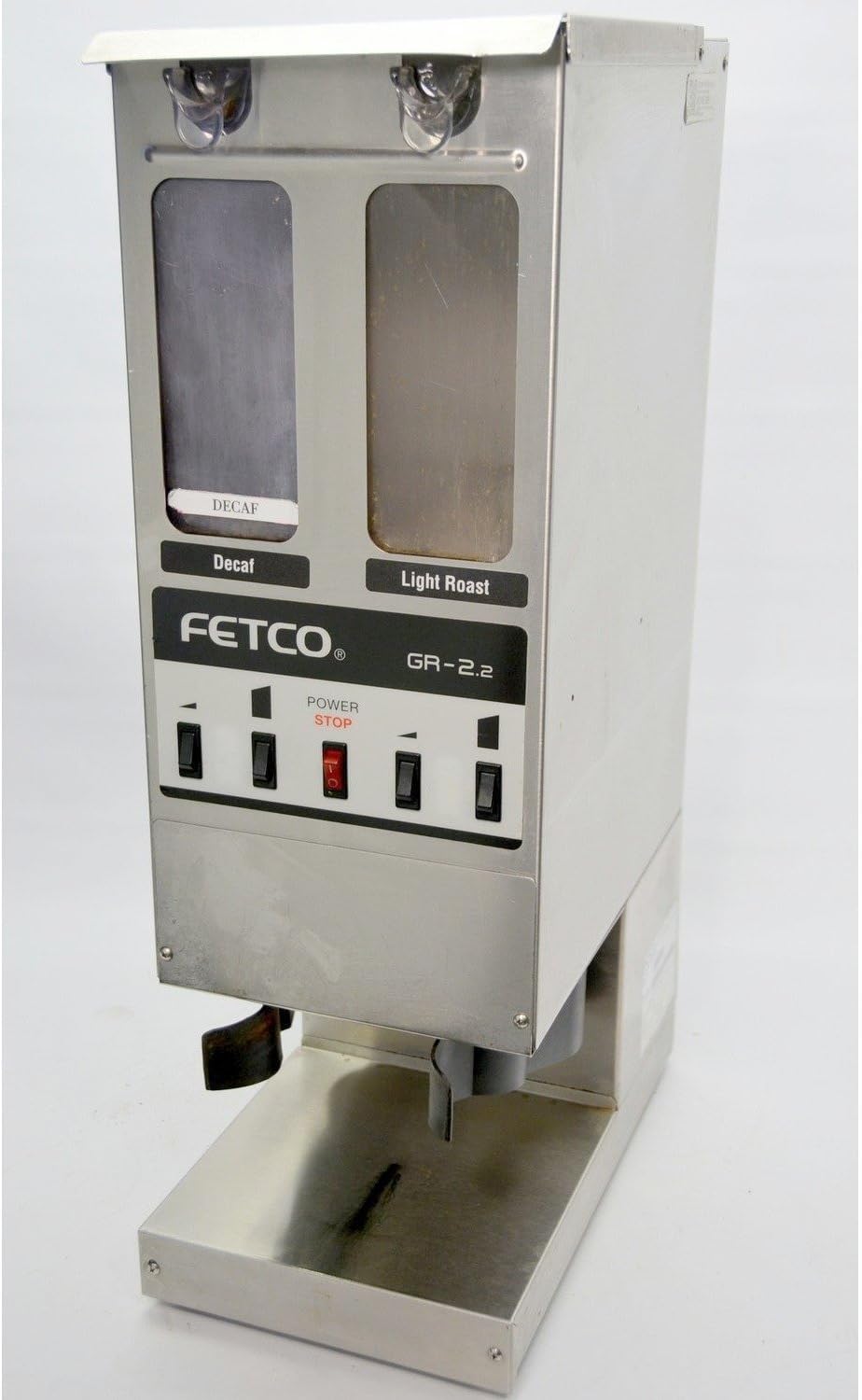 Fetco GR-2.2 Dual Hopper Coffee Grinder front view