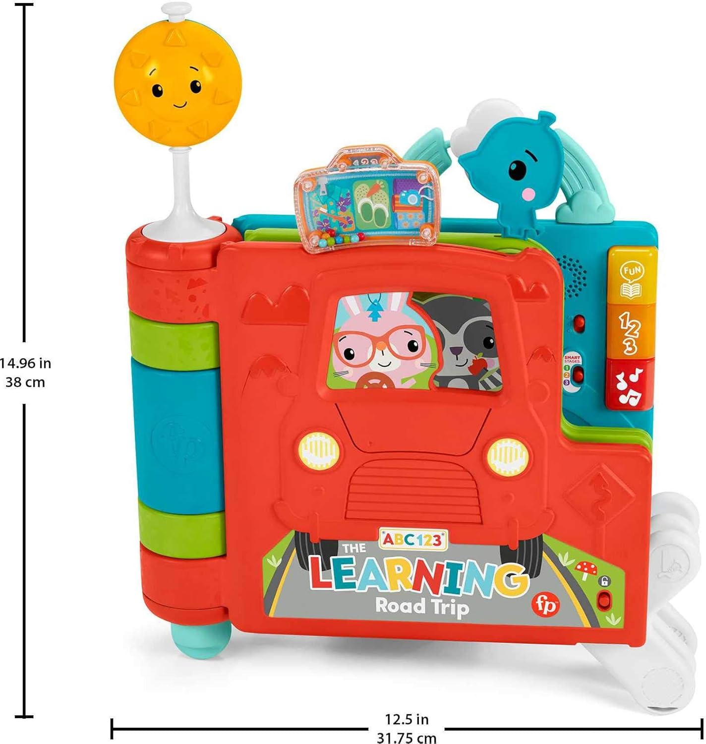 Fisher-Price Sit-to-Stand Giant Activity Book, Electronic Learning Toy and Activity Center for Infants and Toddlers Ages 6 Months to 3 Years : Toys & Games