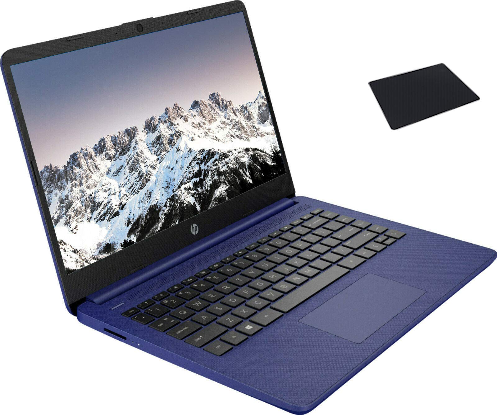 HP 14" Laptop, Intel Celeron N4020, 4GB Memory, 64GB eMMC, Indigo Blue, Windows 10S, with Mouse pad