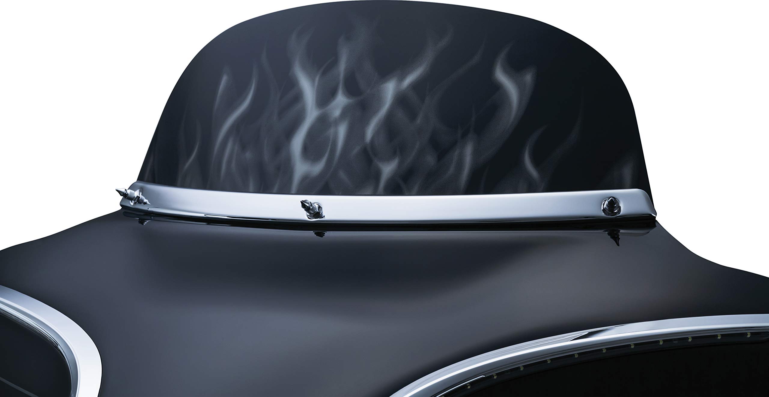 Kuryakyn 1310 Motorradzubehör: Glatte Windschutzscheiben-Verkleidung für Harley-Davidson Motorräder, 1996–2013, Chrom