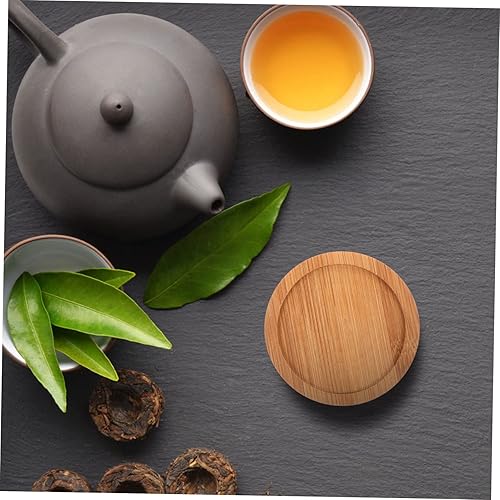 Miniatura 5 de 6 posavasos de bambú para mesa de café, tapete de escritorio, platillos de mesa, posavasos para macetas, manteles de mesa, macetas, platillos para