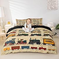 Vista 14 de Feelyou Juego de funda de edredón de camión de bomberos, edredón de coche de policía para decoración de habitación de niños, colcha de ambulancia