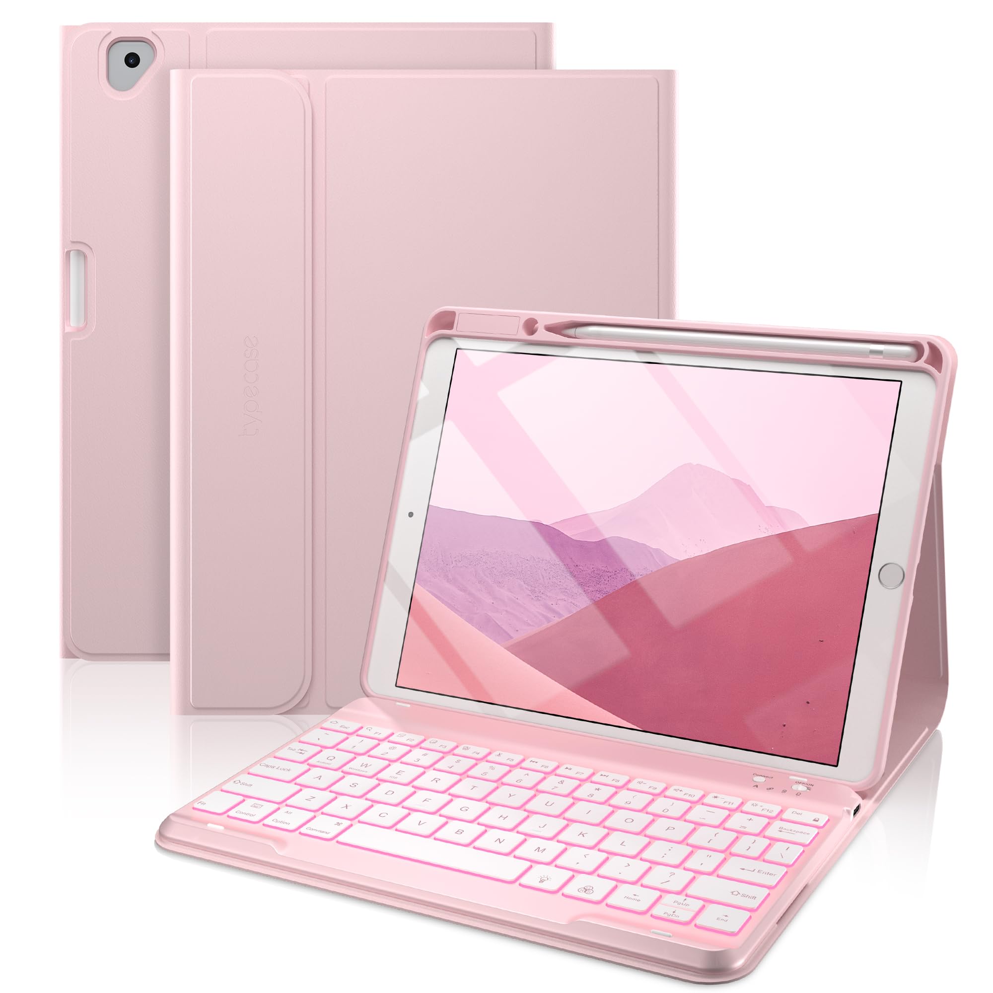 Typecase IPad Keyboard Case With Backlit Keys - Compatible With IPad 9th/8th/7th Gen, Air 3, Pro 10.5