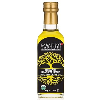 Sabatino Tartufi Sabatino, Oil Truffle Black Organic, Organic Black Truffle Flavor, 3.4 Ounce