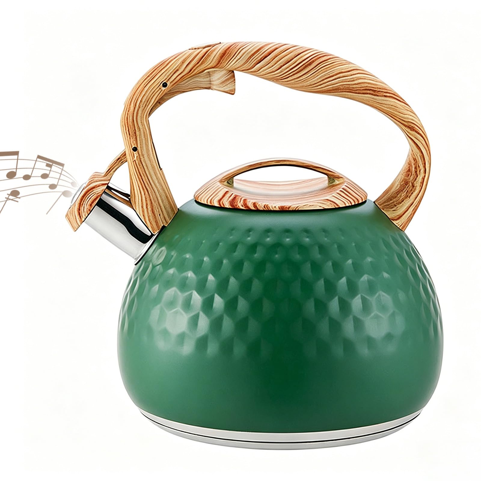 Stove Top Kettle, 3L Food Grade Stainless Steel Whistling Kettle — image 1