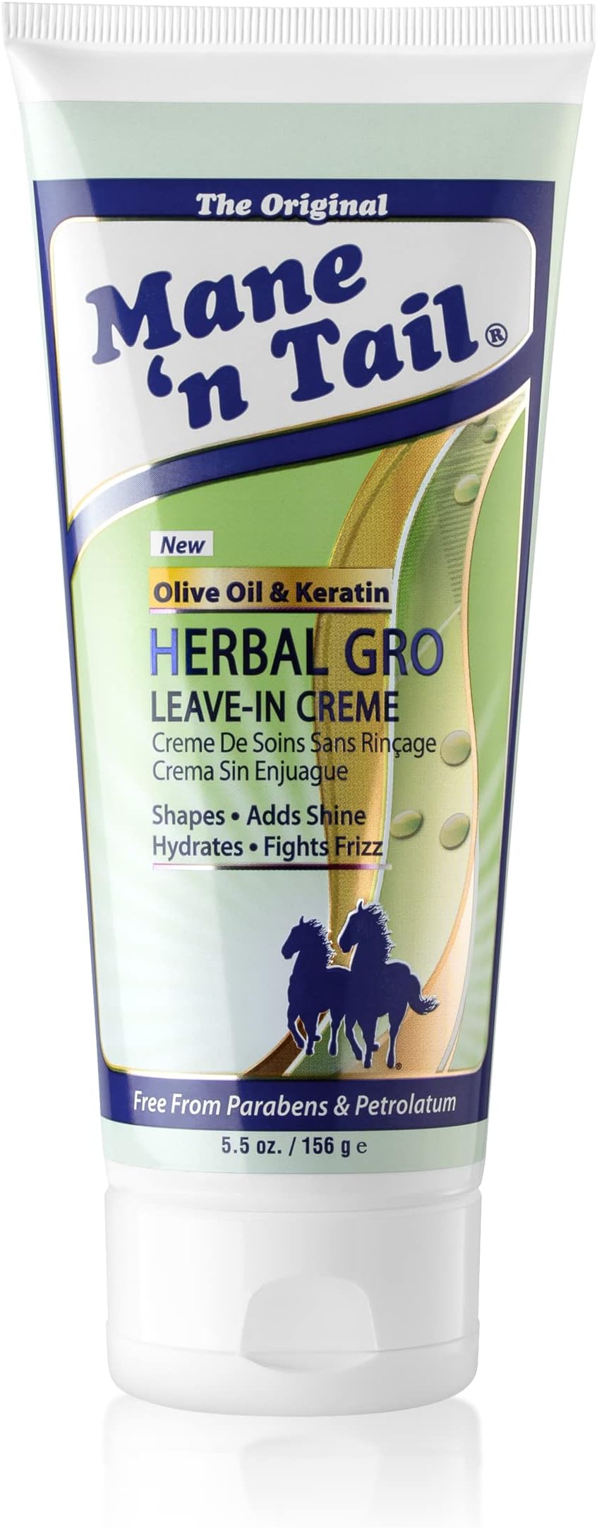 Mane 'n Tail Herbal Gro Leave-In Creme Therapy MAXIMUM VOLUME & SHINE 5.5 Ounce