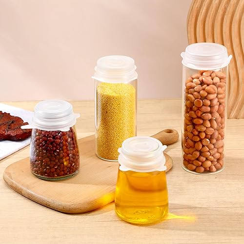 Miniatura 5 de 10 tapas elásticas de silicona extra pequeñas, de 2 pulgadas, resistentes y reutilizables, de silicona, tapas elásticas para frascos, cubiertas