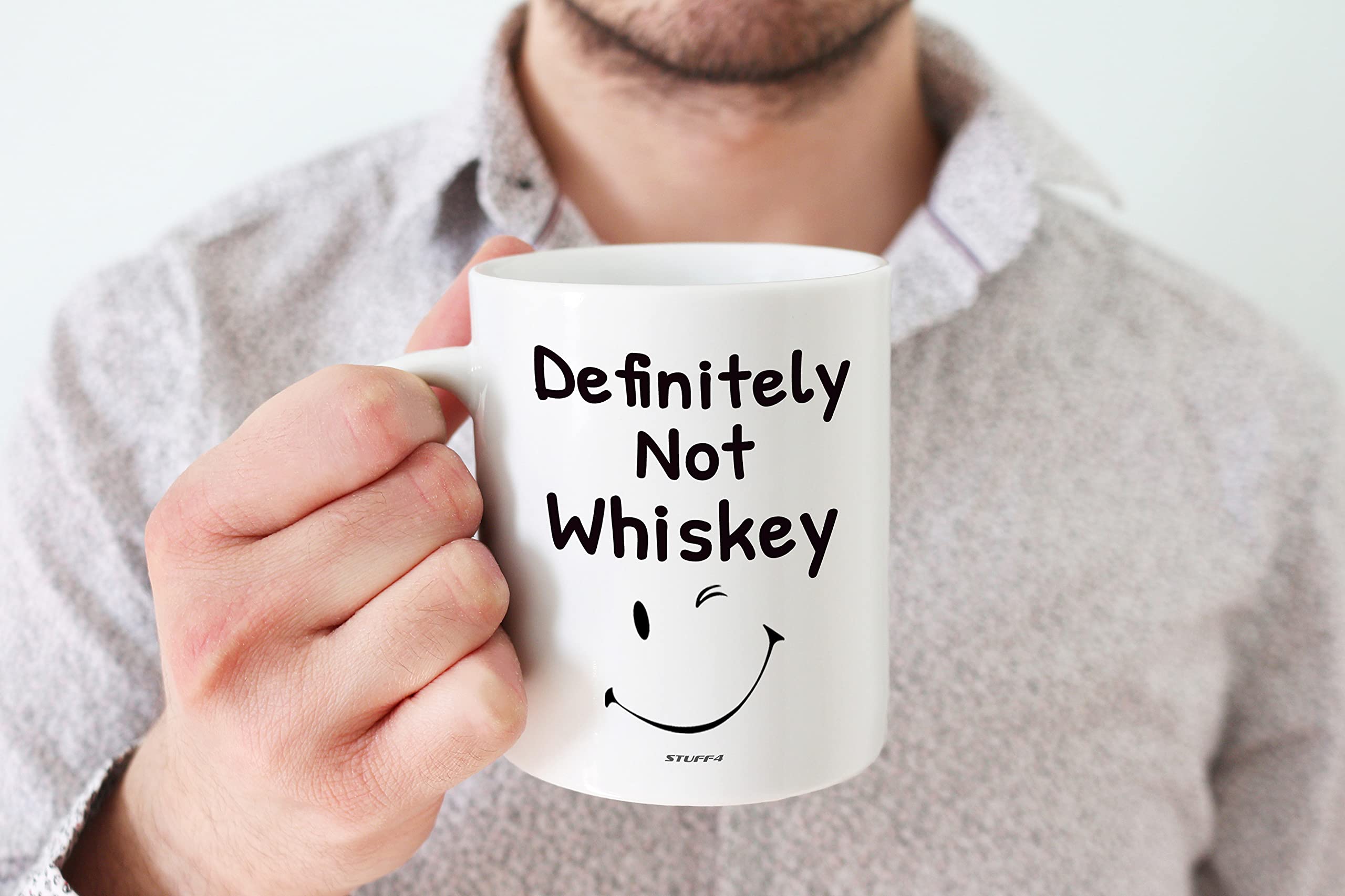 Stuff4 Definitely Not Whiskey Funny Mugs, 11oz Ceramic Dishwasher Safe Premium Mugs, Whiskey Gift - Image 4