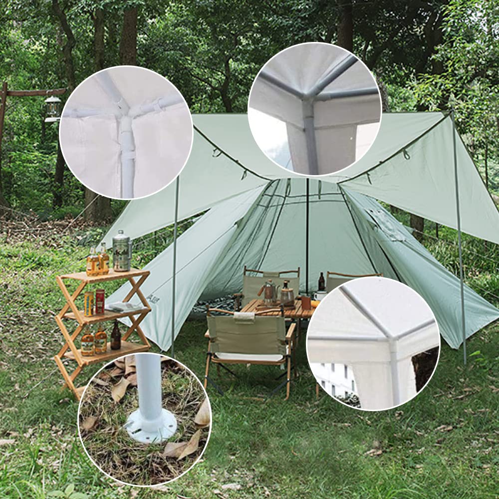 9-teiliges Ersatzteil-Set Für 3x3 M Pavillon – Eckverbinder, Dachverbinder & Füße Aus Kunststoff
