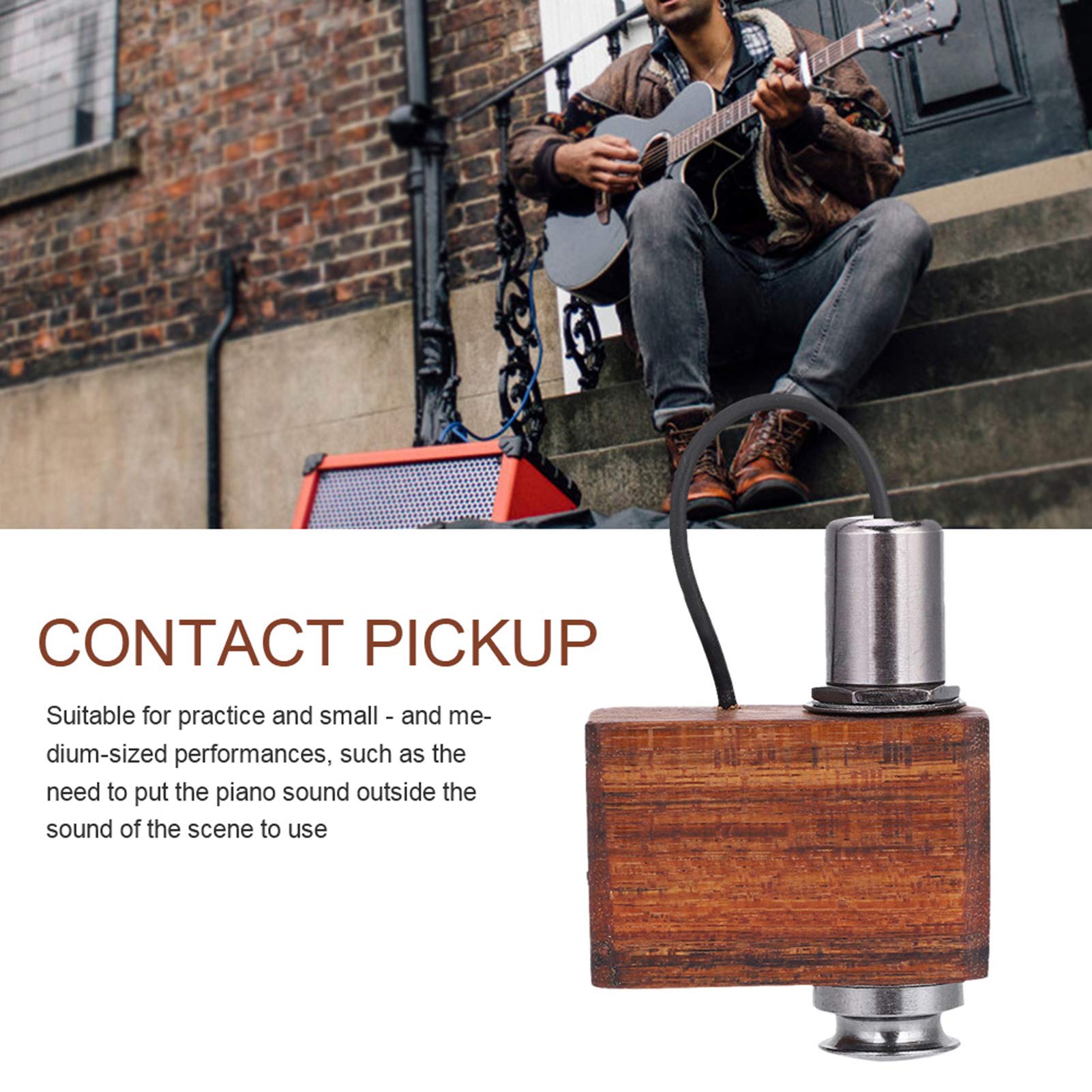 Adeline AD-89 Mini Micro Micro-contact Pick-up pour Ukulele Violon Guitare Guzheng