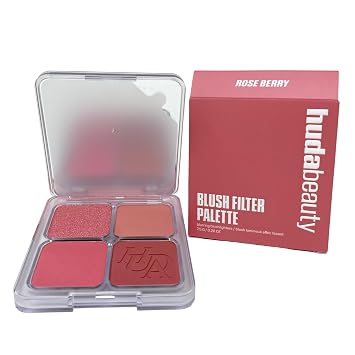 مجموعة أحمر الخدود Huda Beauty Blush Filter Blurring Blushlighters - توت الورد - 7.5 جم / 0.26 أونصة. طبعة محدودة