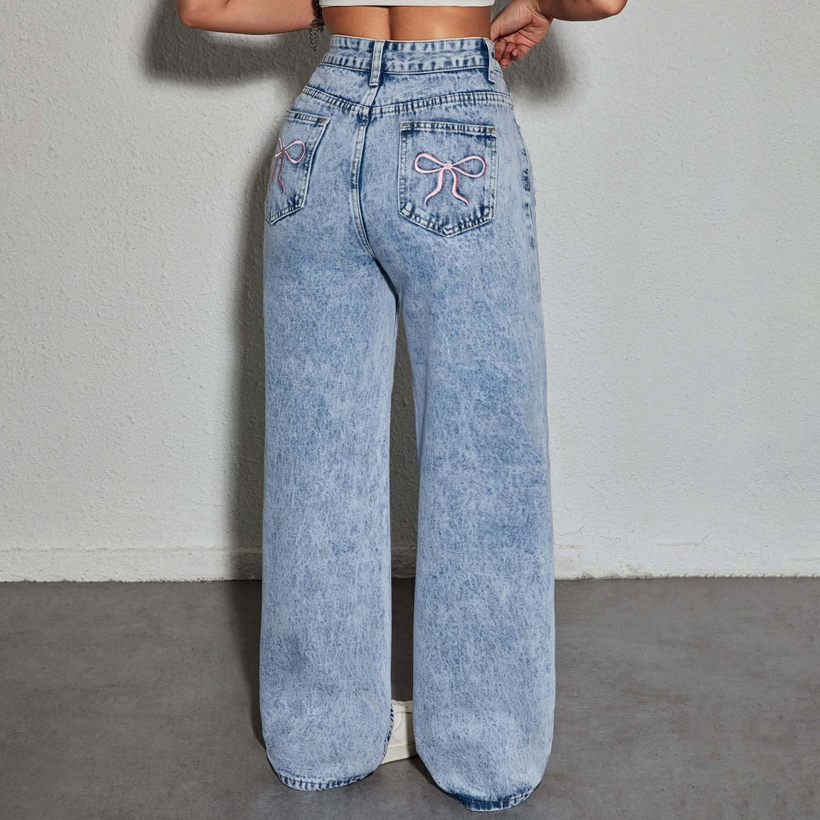 Vaqueros Niña 11-16 Años Anchos Rectos Pantalón Vaquero Adolescentes Chica Elasticos Cintura Alta Moda Hip Hop Jeans Pantalones Vaqueros Cargo Denim Baggy Otoño 2026