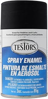 Testors Corp. Spray 3oz Flat Black TES1249T Plastics Paint Enamels
