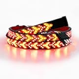 EMIHO Fishbone Tailgate Light Bar 60 Inch 528 LED Light Strip Brake Running Sequential Turn Signal Strip Strobe with 4-Pin Flat Connector for Truck Pickup Trailer SUV RV Van Jeep Car