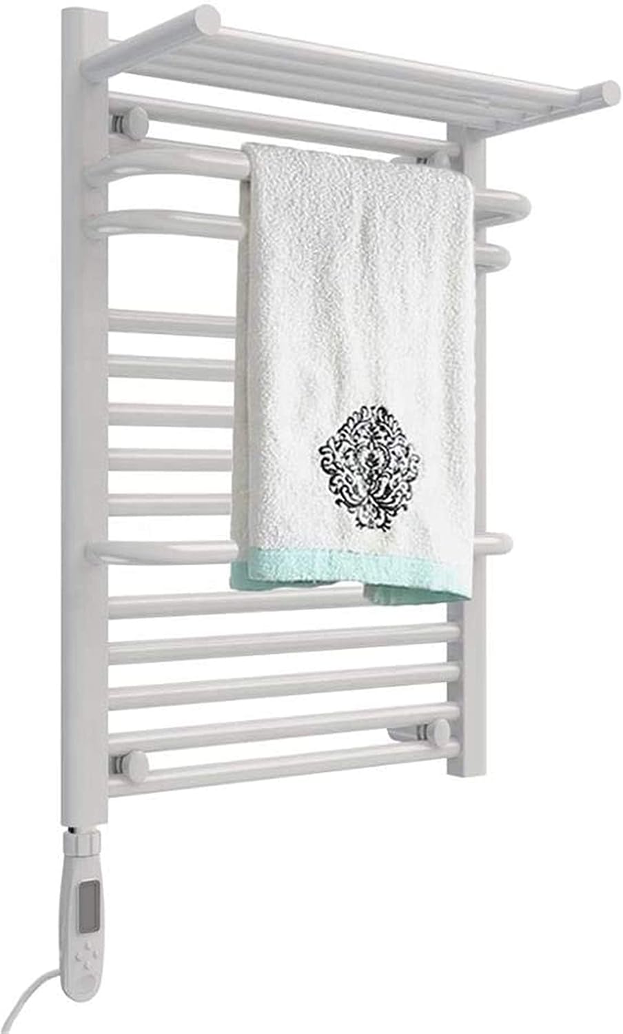Bathroom Wall heaterTowel Warmer,Bathroom ThermostaticTowel Rack,ElectricTowel Rack Thermostatic Element Drying Heating Constant Temperature Four Working Modes Carbon Fibe