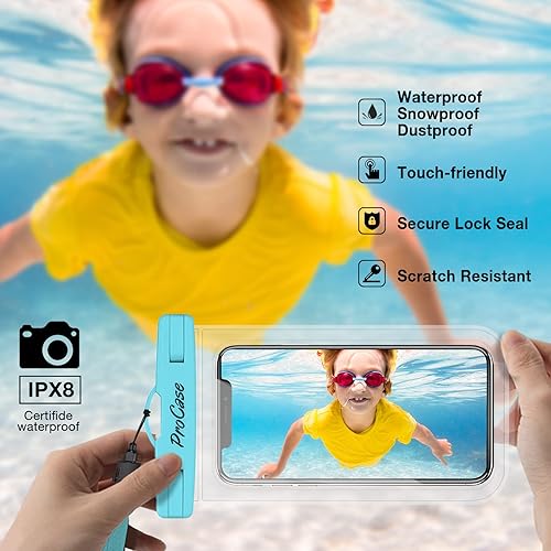 Miniatura 8 de ProCase Funda universal impermeable para teléfono bolsa seca submarina de 7 pulgadas para iPhone 13 Pro Max Mini 12 11 Pro Max Xs XR X 8 7 Galaxy