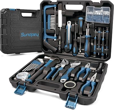 Cassetta Attrezzi Completa 148-PCS Set Attrezzi Lavoro – Fai da te Meccanica Strumenti – Valigia Utensili Portatile Sundpey con Cacciaviti Cricchetto Pinze Riparazioni Quotidiane Casa Ufficio