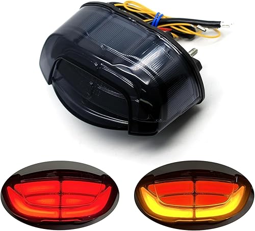 Vista 41 de MZS LED luz trasera para Ducati Honda Suzuki Kawasaki Triumph Yamaha