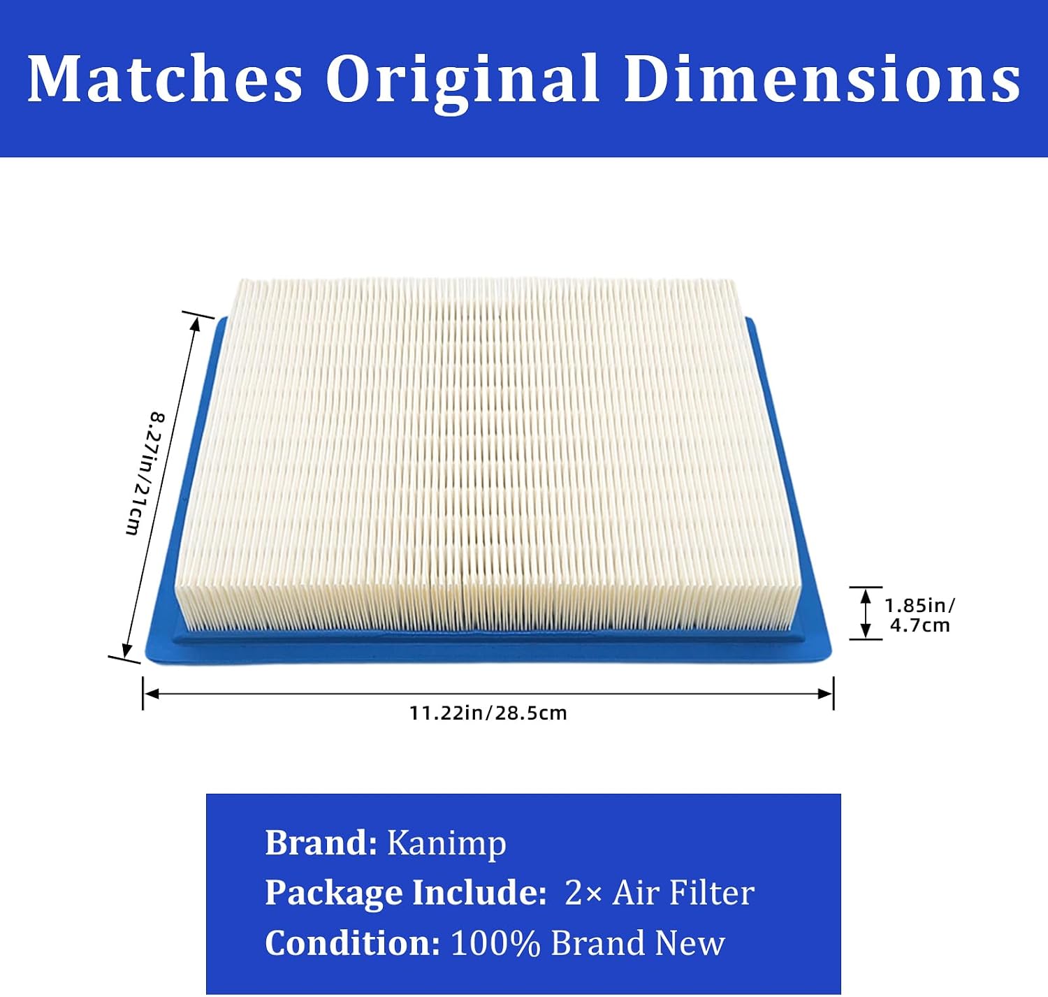 7081706 Air Filter Compatible with Polaris ATV RZR 570, Ranger 570 900 XP, Ranger Crew 570 900 1000 XP 4x4 2012-2018 (2 PCS)