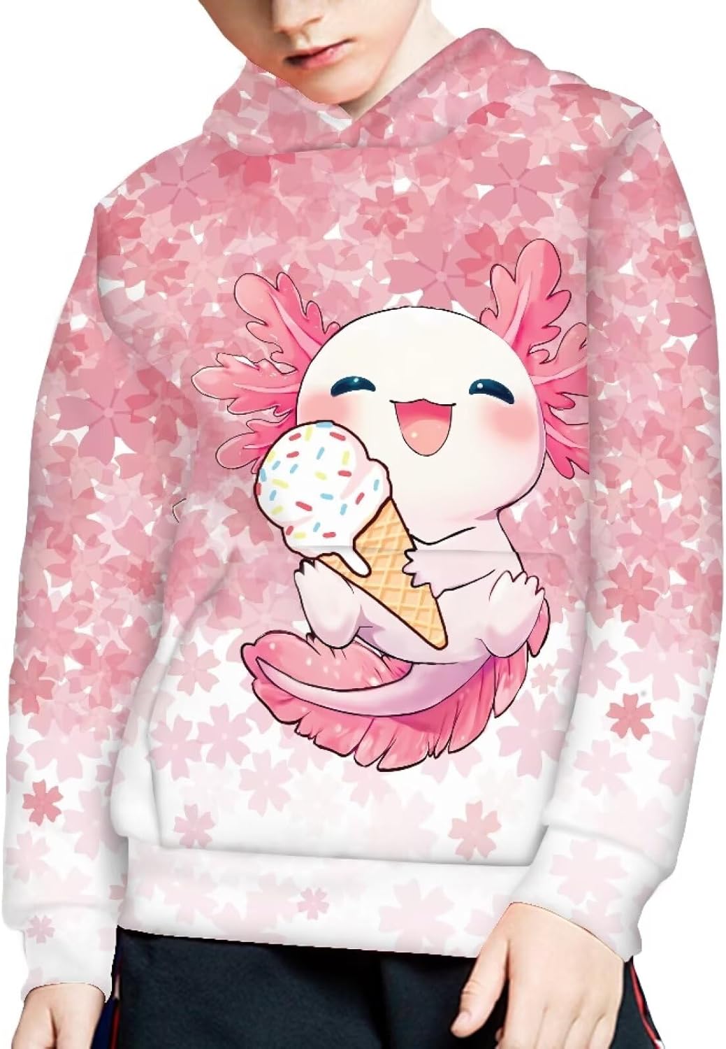 Yuuxorilu Unisex Kids Hoodies Youth Hooded Pullover Long Sleeve Sweatshirts with Pockets - Image 4