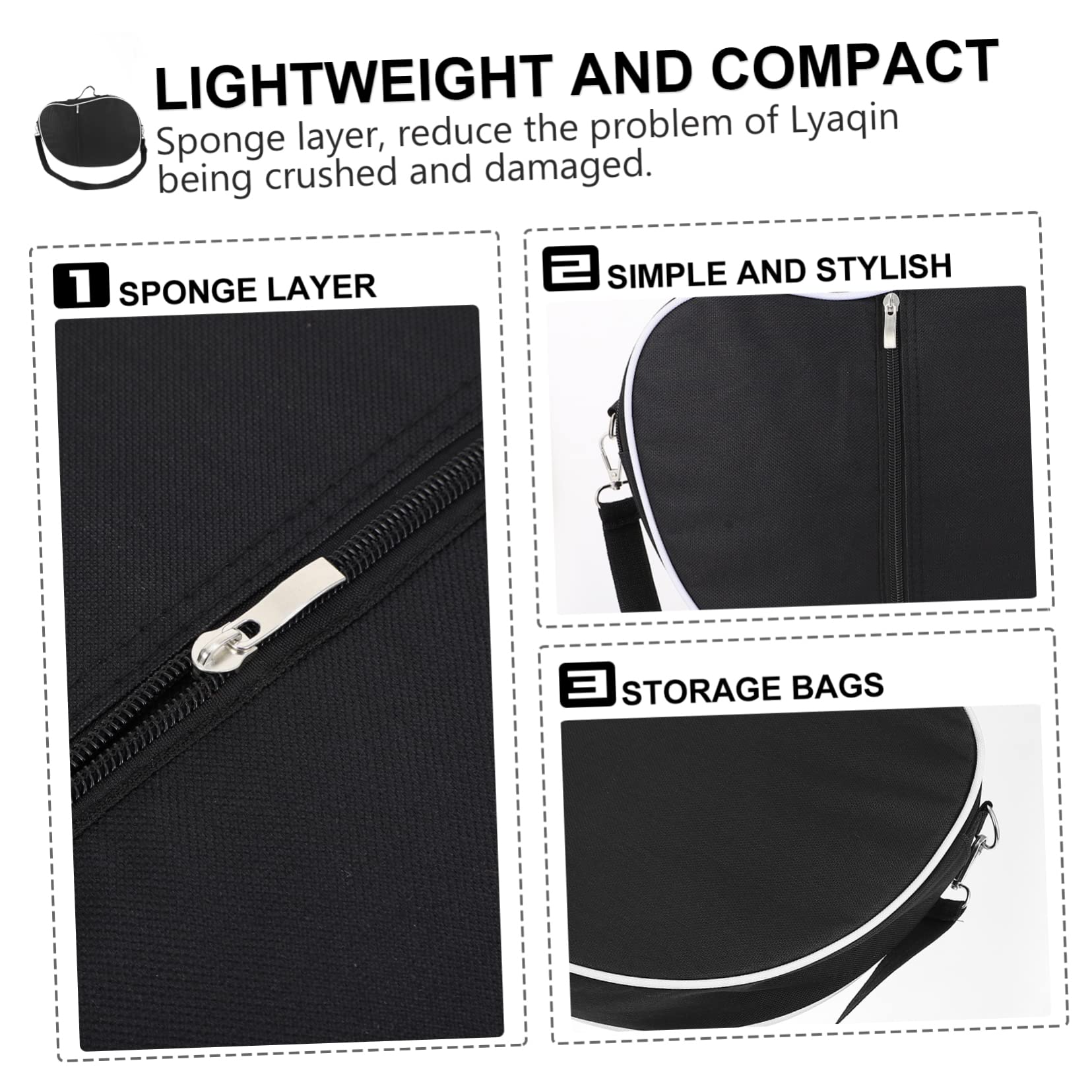 TOYANDONA 2stücke Lyre Harp Tragetasche Strapazierfähigem Material Gepolstert Und Leicht Für Saiten Für Aufbewahrung Und Transport Von -