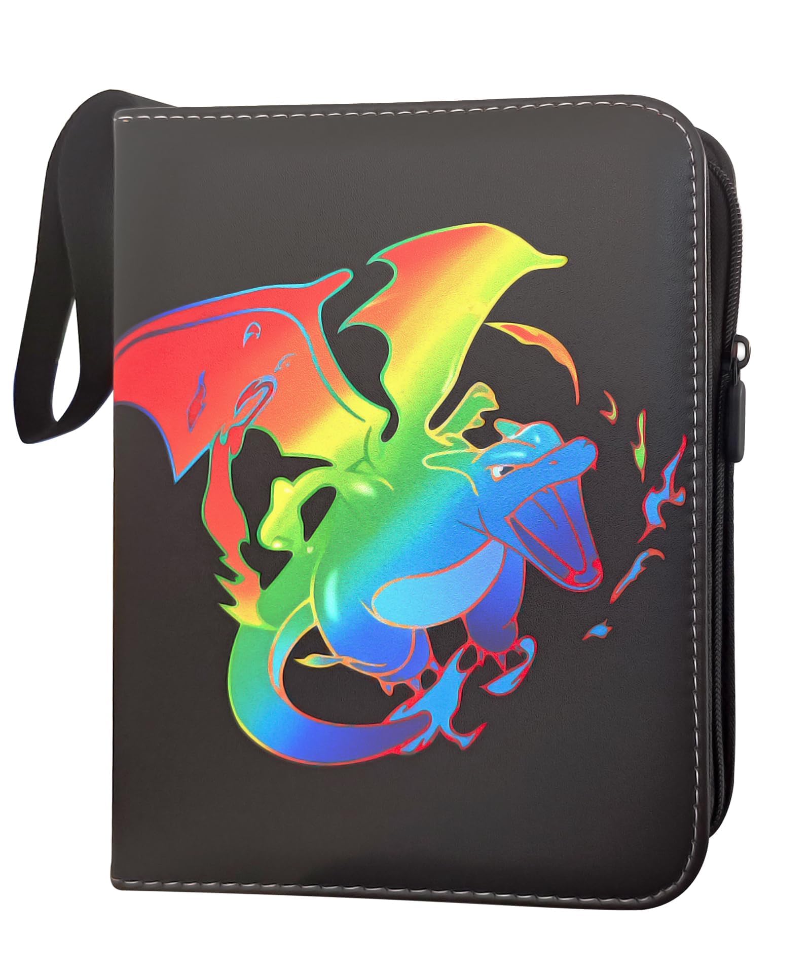 Trading Card Album, Scrapbook for Toy Cards, GX VMAX V, Folder Book, 4 Pockets, 50 Pages, 400 Card Capacity (50B)