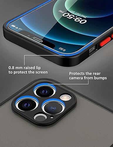 Miniatura 4 de Jusy Funda para iPhone 12, diseño estético de mariposa negra blanca translúcida mate TPU parachoques cubierta lindo diseño de estampado animal para