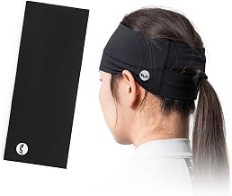 ROCKBROS TVI Women's Summer Sports Headband, Light Sweat Absorbent Headband for Cycling, Running, Fitness, Yoga, Gym, Running, 23.3 x 9.3 mm, Black