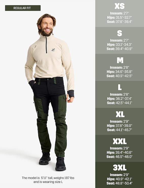 RevolutionRace Men's RVRC GP Trousers, Durable Trousers for Hiking, Walking, Exploring and All Other Outdoor Activities