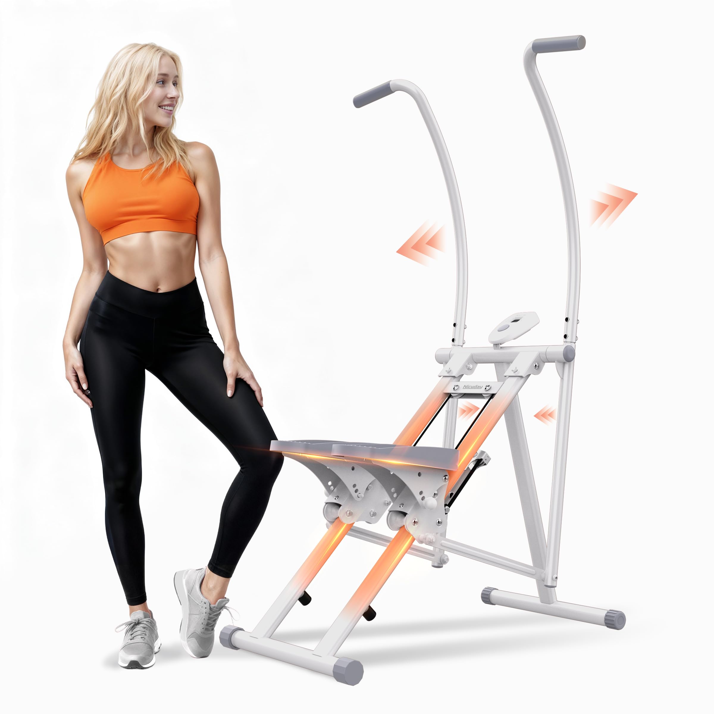 NICEDAY Stair Stepper für zuhause mit Handyhalterung
