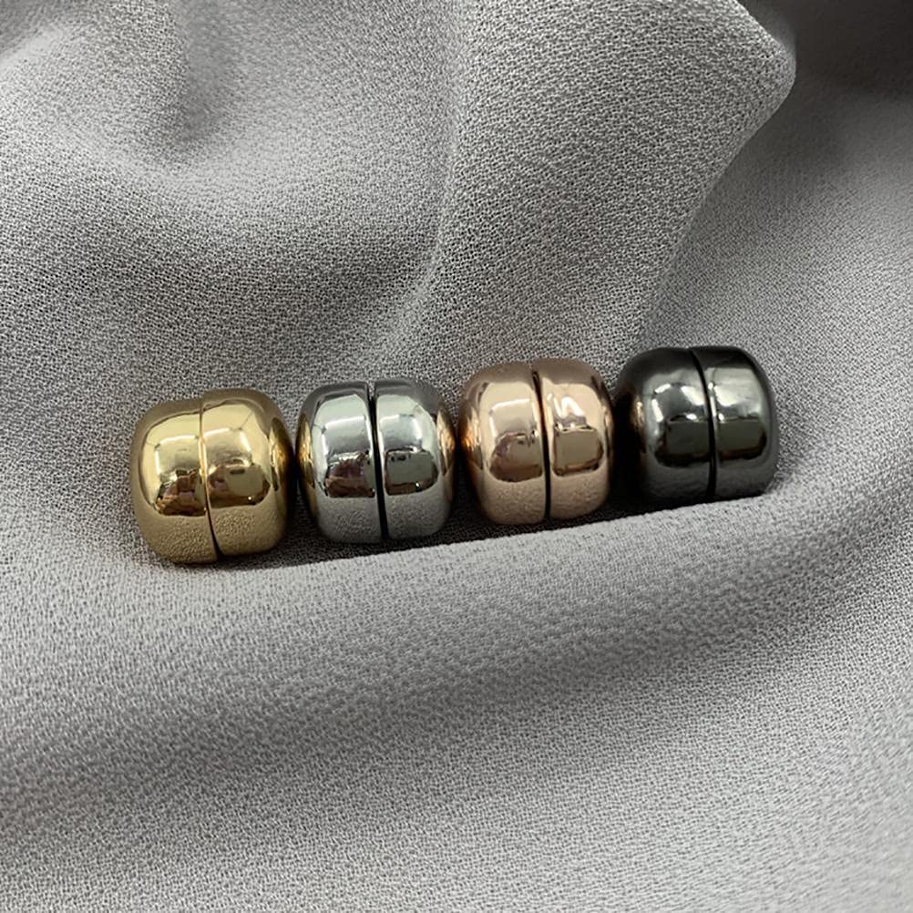 Lot De 10 Paires Broches Magnétiques Hijab - Clips Aimantés Sans Couture Pour Écharpe Et Chemise - 10 Couleurs