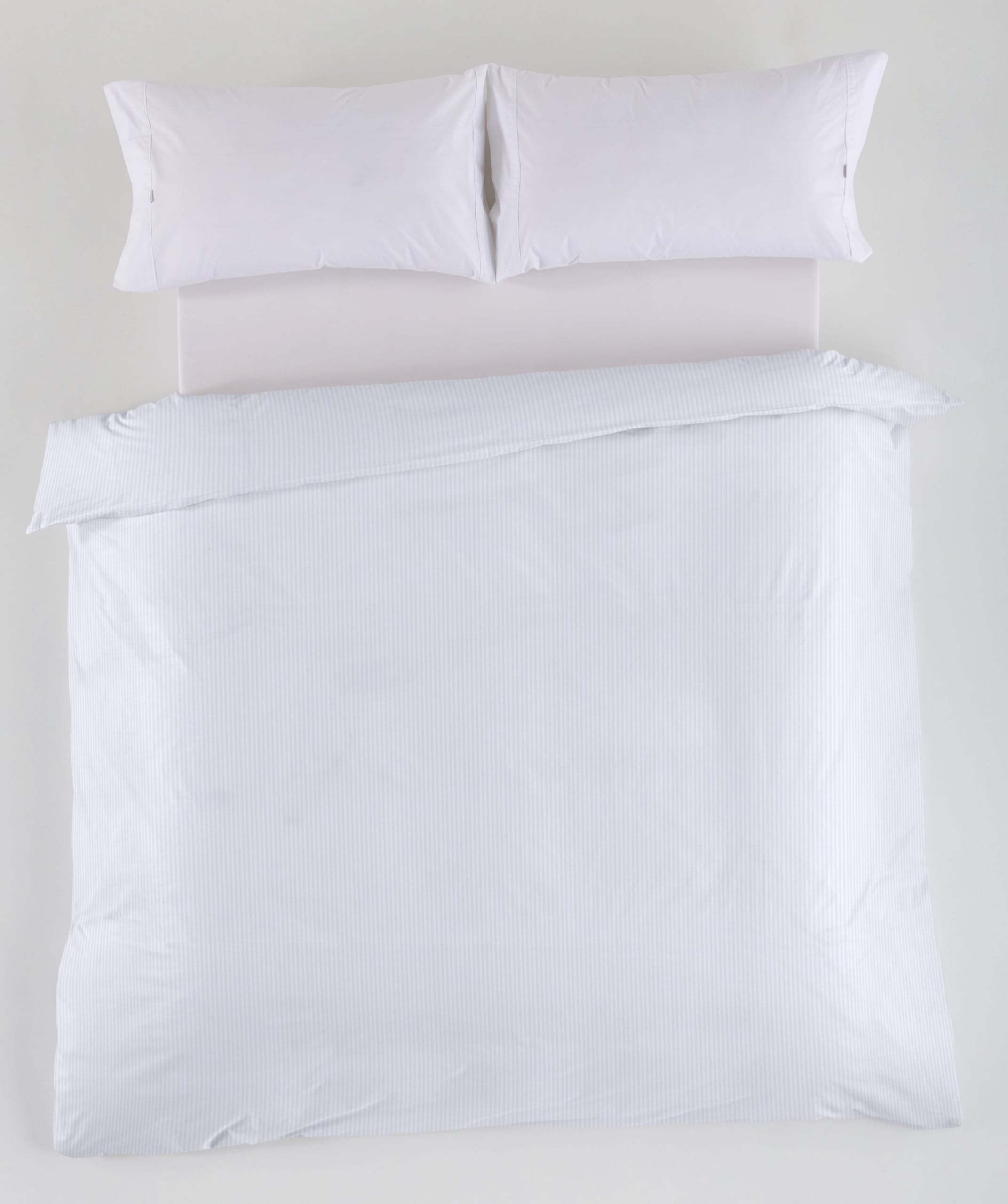 Parure de draps Kima couleur pierre pour lit double moderne